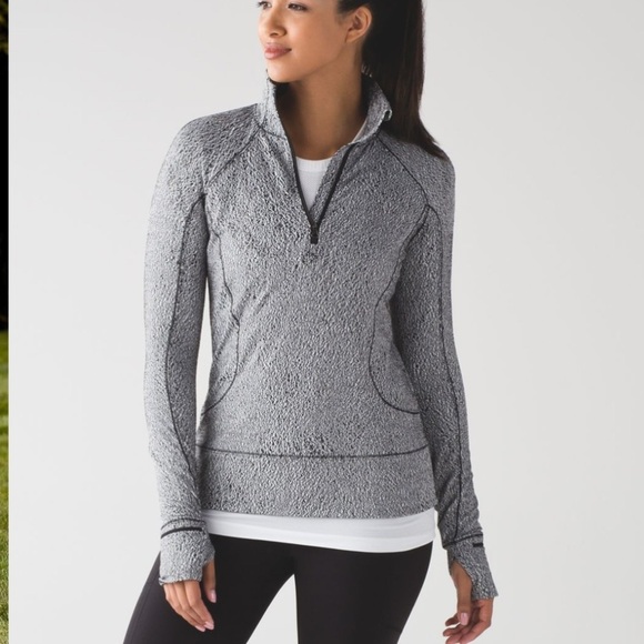 Lululemon Rush Hour Half Zip Spray Jacquard Sz 6 Running Workout Exercise - Picture 3 of 16